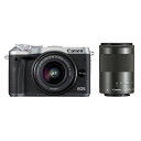 【中古】【1年保証】【美品】Canon EOS M6 ダブルズーム EVFキット シルバー(2)