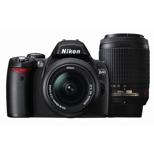 šۡ1ǯݾڡۡʡNikon D40 18-55mm II 55-200mm VR ֥륺७å ֥å