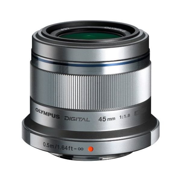 【中古】【1年保証】【美品】OLYMPUS M.ZUIKO DIGITAL 45mm F1.8 シルバー
