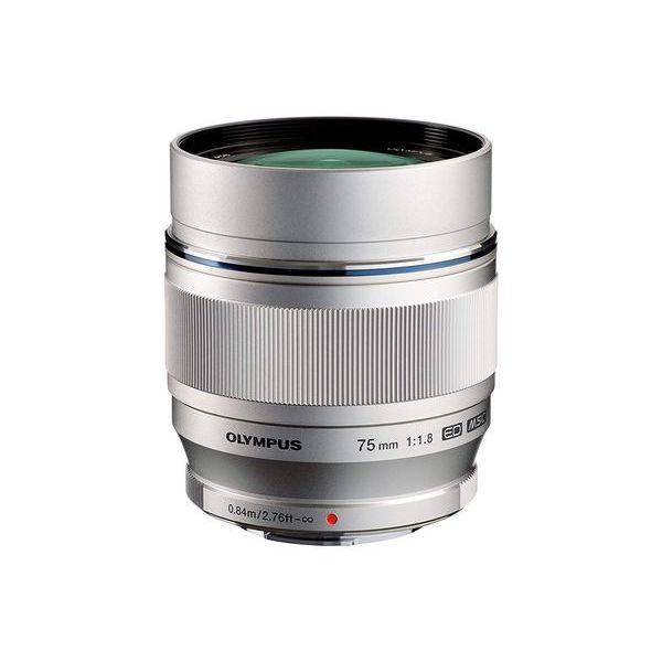 【中古】【1年保証】【美品】OLYMPUS M.ZUIKO DIGITAL ED 75mm F1.8 シルバー