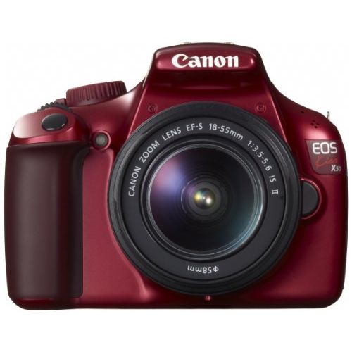 乐天商城 - 【中古】【1年保証】【新品級】Canon EOS Kiss X50 18-55mm IS II レッド