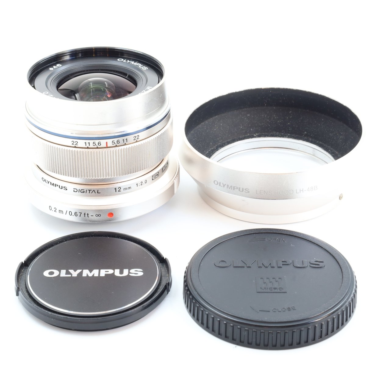 【中古】【1年保証】【良品】OLYMPUS M.ZUIKO DIGITAL ED 12mm F2 シ ...