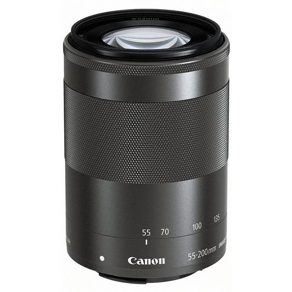 【中古】【1年保証】【美品】Canon EF-M 55-200mm F4.5-6.3 IS STM グラファイト