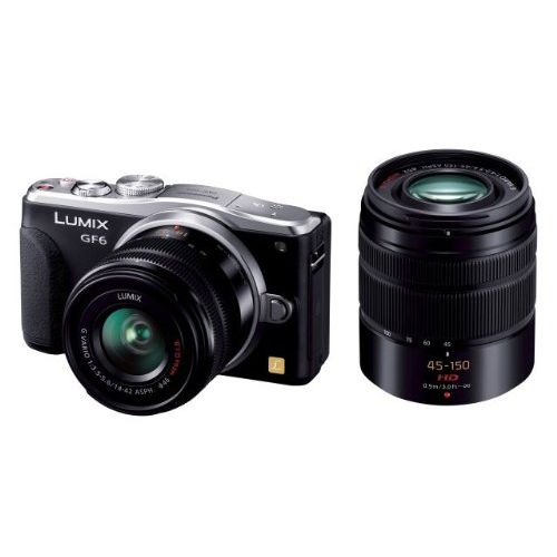 【中古】【1年保証】【美品】Panasonic LUMIX DMC.GF6 ダブルズームレンズキット ブラック