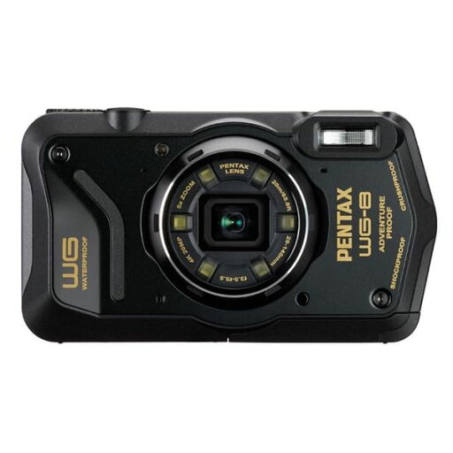 【中古】【1年保証】【美品】PENTAX WG-8 ブラック 【中古】【1年保証】【美品】PENTAX WG-8 ブラック