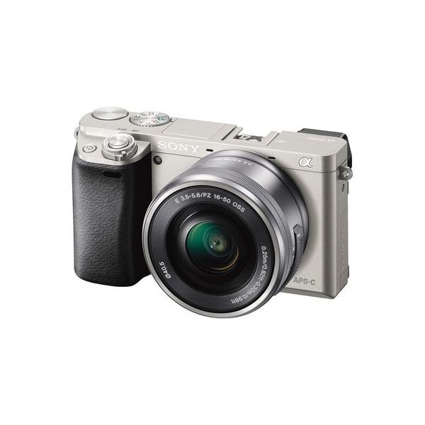 【中古】【1年保証】【美品】SONY α6000 パワーズームキット PZ 16-50mm OSS シルバー ILCE-6000L