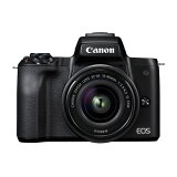 【中古】【1年保証】【美品】Canon EOS Kiss M レンズキット 15-45mm IS STM ブラック
