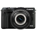 【中古】【1年保証】【美品】Canon EOS M3 クリエイティブマクロレンズキット ブラック