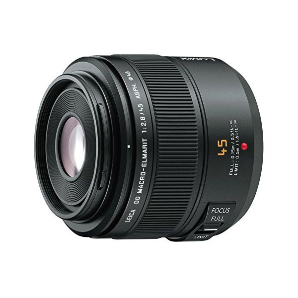 楽天Premier Camera -プレミアカメラ-【中古】【1年保証】【美品】Panasonic LEICA DG MACRO-ELMARIT 45mm F2.8 ASPH. MEGA O.I.S. H-ES045