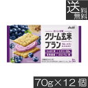 【本日限定ポイントアップ中】送料無料 アサヒグループ食品 クリーム玄米ブラン ブルーベリー 72g×12個たんぱく栄養食 シリアル