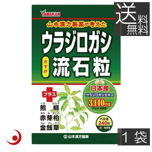 山本漢方製薬 ウラジロガシ 流石粒 240粒 ×1袋 胆石 腎石 結石 排石 あす楽