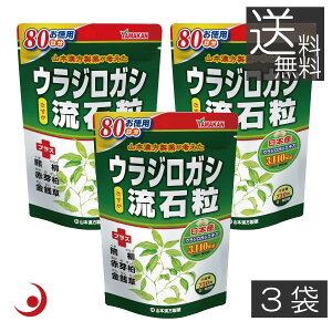 山本漢方製薬 お徳用ウラジロガシ 流石粒 720粒 ×3袋 胆石 腎石 結石 排石 あす楽