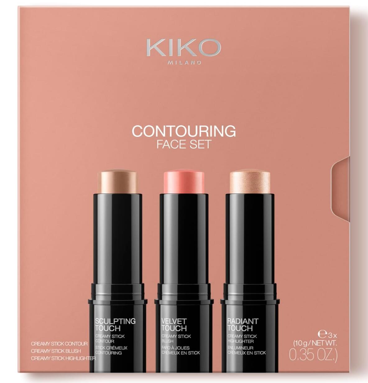 【イタリア発！KIKO MILANO】日本未発売限定大人気KIKO ミラノフェイス メイクアップ チーク　ハイライト　シェードカラー3本セット 01