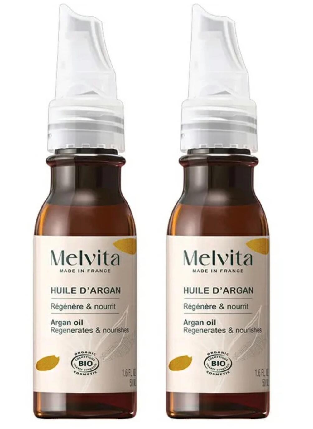 フランス製メルヴィータ大人気！アルガンオイル　お得な50ml 2本セット（楽天・プルミエールルミエール楽天市場店）