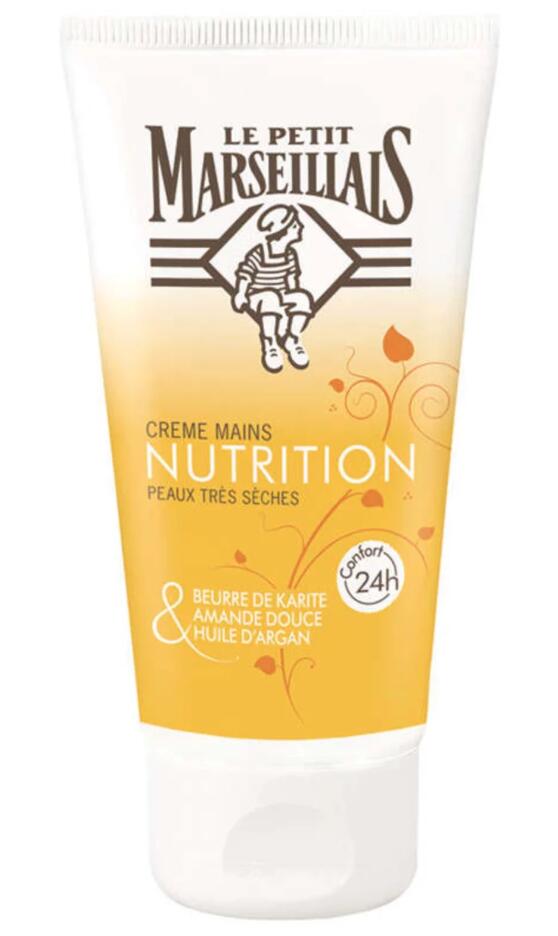 商品名 フランス製プティマルセイユアルガンオイル配合24時間快適ハンドクリーム 75ml　 内容量 75ml 製造国・区分 フランス/化粧品 商品説明 フランスで大人気のハンドクリーム。アルガンオイル配合で優しいアーモンドに包まれて高品質のバターをたっぷり使用した贅沢ハンドクリームです。 使用上の注意 お肌に合わない場合はご使用をおやめください。 万一、目や口に入った場合は、水でよく洗い流してください。傷のあるところに使用しないでください。 輸入業者名 プルミエールルミエール 広告文責 プルミエールルミエール 03-5530-8469