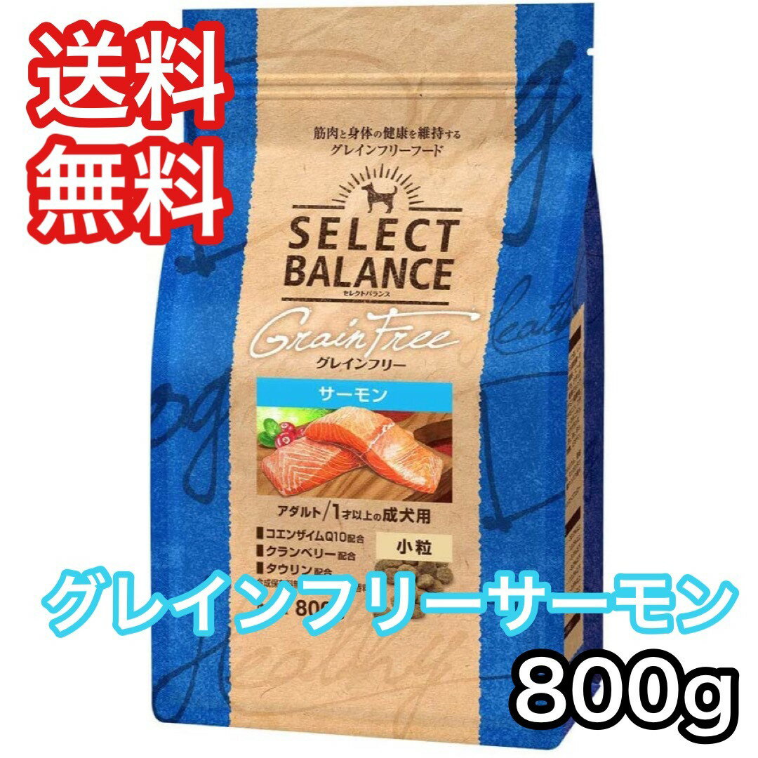 セレクトバランス グレインフリー サーモン アダルト 小粒 成犬 800g ドッグフード 送料無料