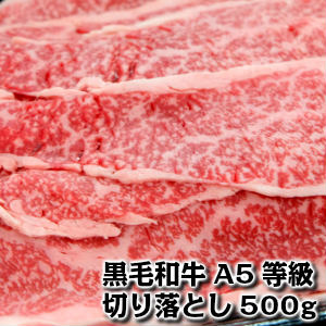 黒毛和牛A5等級とろけるうまさのトロウマ切り落とし500g 02P01Mar15父の日 敬老の日