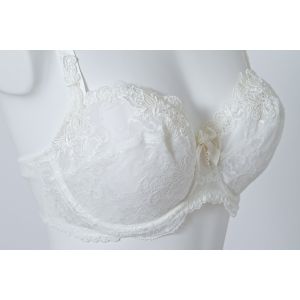 【SALE セール 70%OFF】 セール リズシャルメル エプリーズ ブラ ブラジャー 3/4カップノンパテッド ギピュールの才能 レディース 下着 インポート 高級 ランジェリー セクシー 大きいサイズ 30 40 50代 白 G 70 75 80 Er001DN BCC3082