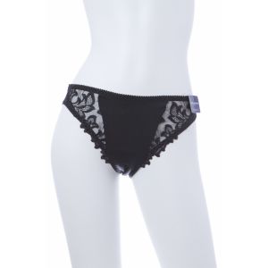 30％OFF セール PRIMADONNA プリマドンナ ブラジリアン ショーツ パンツ パンティ DEAUVILLE レディース 下着 インポート 高級 ランジェリー セクシー 大きいサイズ レース 透け かわいい 30 40 50 60代 黒 L Pd037BL DEA056-1810