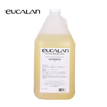 eucalan ユーカラン 4L ガロン 大容量 洗濯洗剤 洗剤 天然 デリケート ランジェリー専用 敏感肌 高級洗剤 衣類 オシャレ着 すすぎ不要 環境に優しい ナチュラル ジャスミン