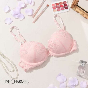 10%OFF セール リズシャルメル LISE CHARMEL ブラジャー モールドカップブラ FLEUR CITADINE 都会の花 レディース 下着 インポート 高級 ランジェリー ギフト セクシー レース 花 刺繍 ピンク 85C 90C ACG8521C Lc396
