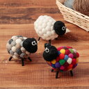 PACHAMAMA Felt Decorations 1 ハンドメイド オブジェ 置物 かわいい ひつじ 羊 フェアトレード サスティナブル SDGs 天然素材 ネパール ギフト プレゼント クリスマス インテリア おしゃれ Pm001