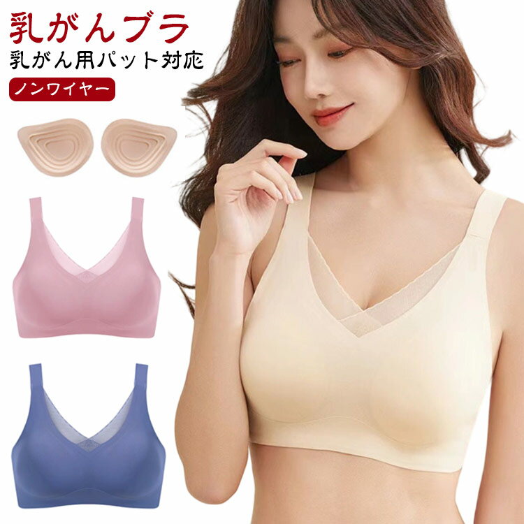 Rakuten - 乳がん用 ブラジャー ブラジャー ブラ ノンワイヤー ブラ 肌側 乳がん 術後 パッド 乳癌 ソフトブラ ナイトブラ 後ろホック 肌側 乳がん手術後 全摘 授乳 マタニティ 大きいサイズ 送料無料