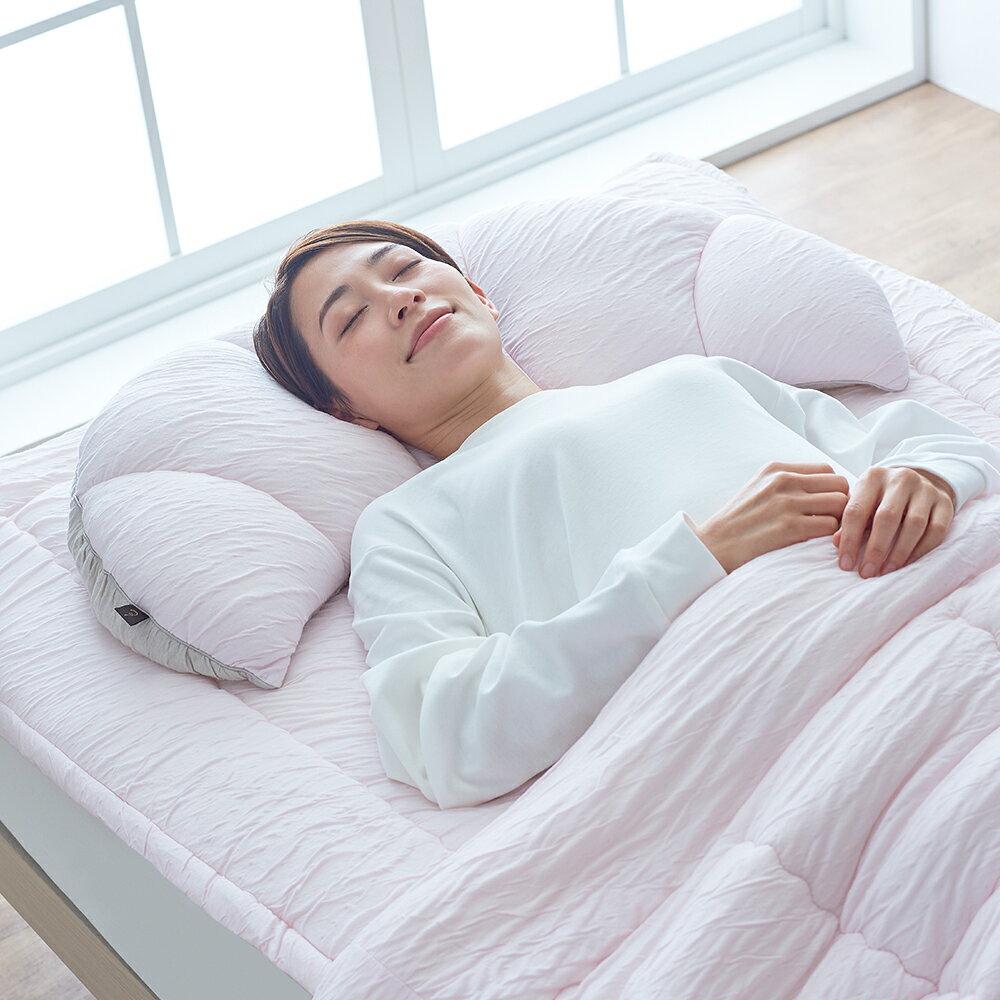とろけるふとん とろけるクロワッサン枕 (頭を乗せるともちもち優しく包み込んでくれる柔らかめの枕) 日本製 柔らかい レーヨン ポリエステル 寝返りしやすい 抱き枕としても使える 軽い 軽量 仰向け 横向き おしゃれ おすすめ 人気 ワイド 横長 幅広 大人 男性 女性 [3]