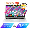 Win11搭載 パソコン ノートパソコン 新品 Office付き Win11Pro搭載 初心者向け 初期設定済み 超高性能CPUインテルCeleron メモリー:8GB/SSD128GB/テンキー付き/パソコン初心者向け/15.6インチフルHD液晶/大容量バッテリー/Webカメラ/無線搭載/学生向け/在宅勤務/ノートPC