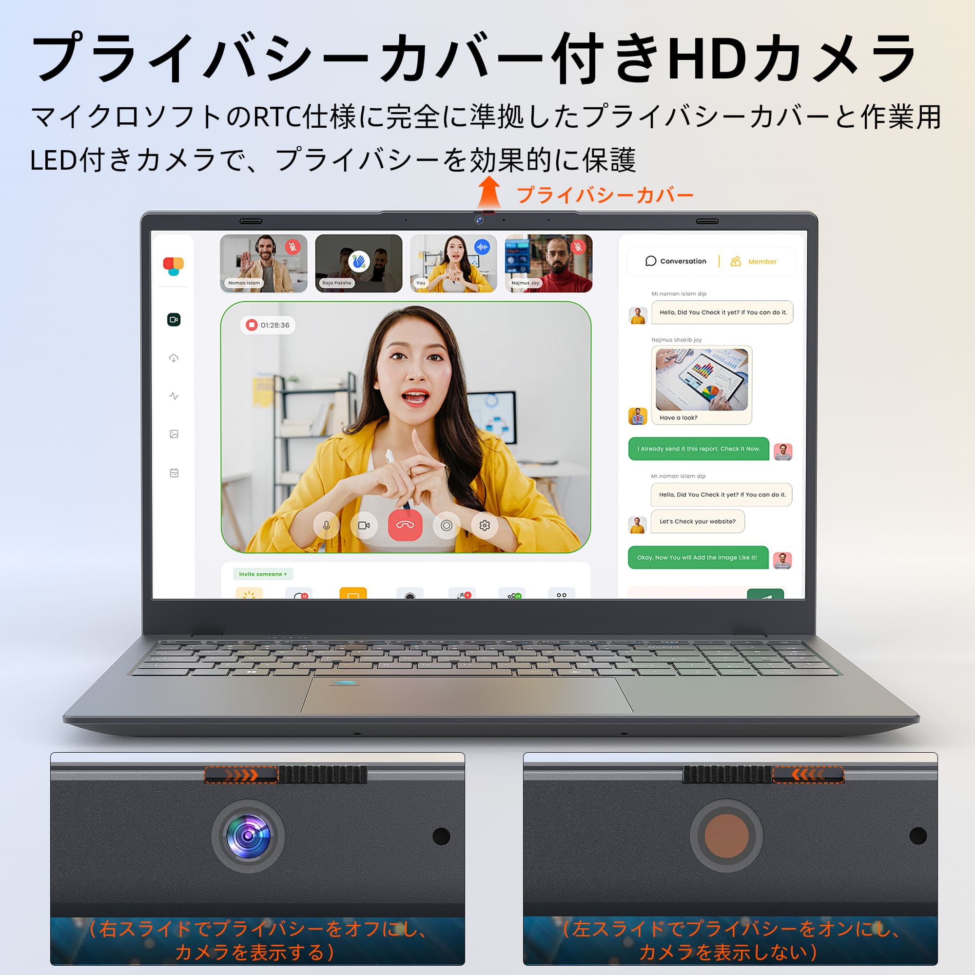 パソコン ノート office付き 15.6インチ Win11搭載 第12世代 インテルN95/3.40 GHz IPS広視野角/フルHD液晶／テンキー付/指紋認証付き/大容量バッテリー搭載/ 5G WIFI搭載/Bluetooth搭載 在宅勤務・カメラ付き・Zoom ノートパソコン (DDR5メモリー:16GB/高速SSD:512GB) 3