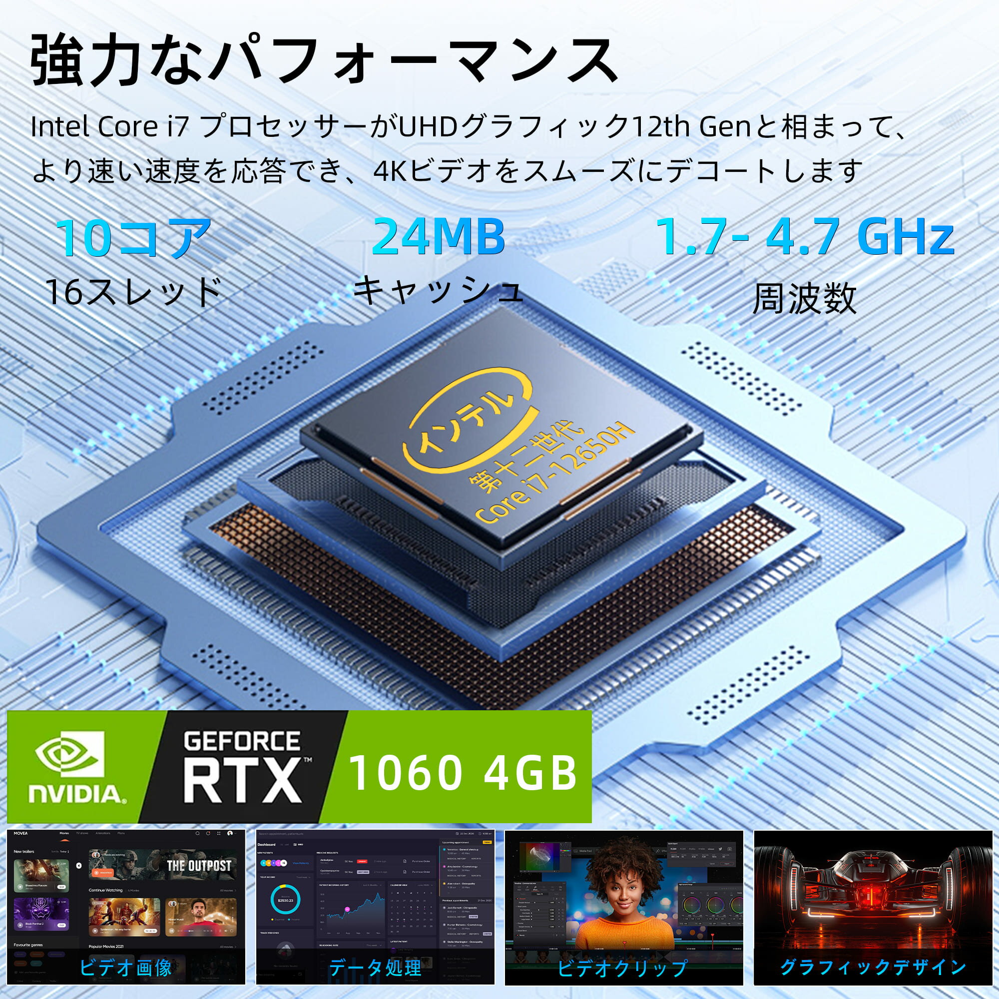 ゲーミングミニPC miniPC デスクトップ...の紹介画像3