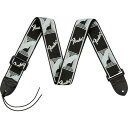Fender USA 【創業50周年大決算SALE】 Monogrammed Strap Black/Light Gray/Dark Gray(#0990681...
