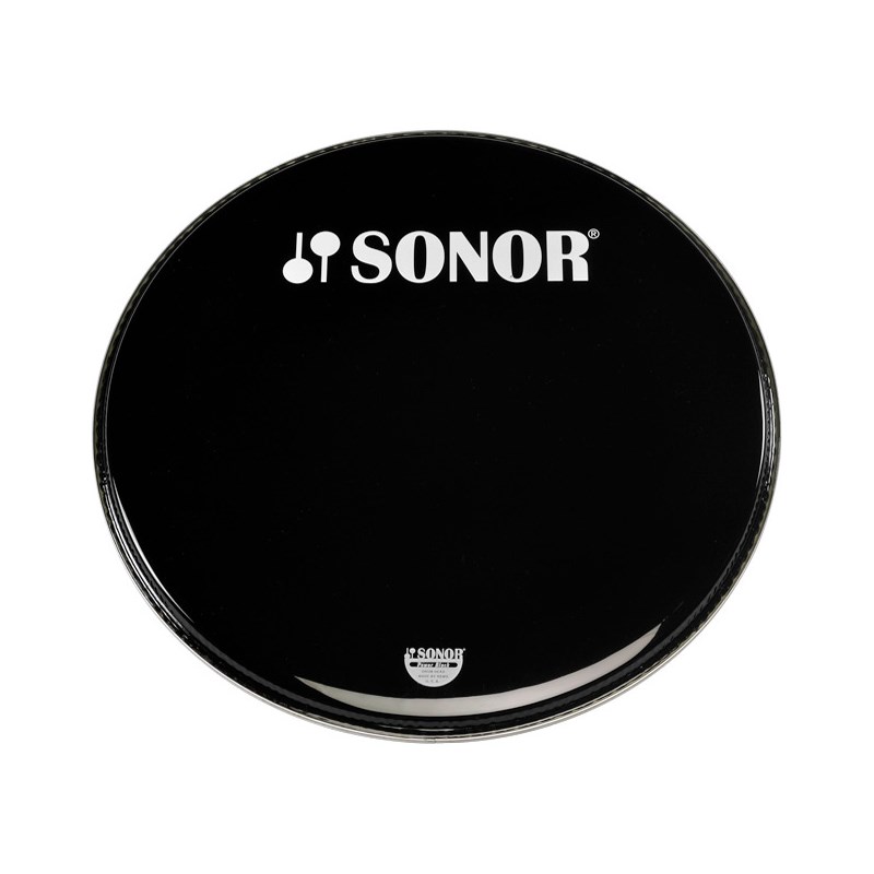SONOR SN-BP22B/L [22インチ・バスドラム用ヘッド / ブラック / ロゴ] (新品)