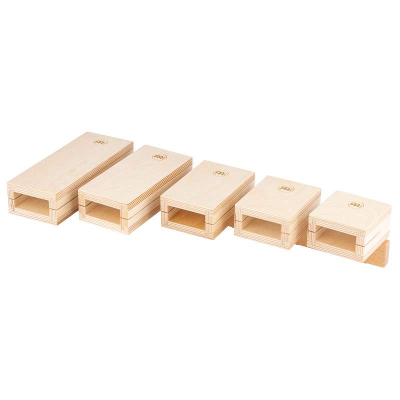 ■商品紹介＜Wood Temple Block Set＞耐久性の高いバルティックバーチ材ホローボディのブロック5点セットで、温かみのあるウッドブロックサウンドをハイからローまで出すことが可能です。チューニングは、低い方からD5（レ）、F5（ファ）、A5（ラ）、C6（ド）、D6（レ）となります。検索キーワード：イケベカテゴリ_パーカッション_ブロック_MEINL_新品 SW_MEINL_新品 JAN:0842960149302 登録日:2024/02/28 パーカッション マイネル