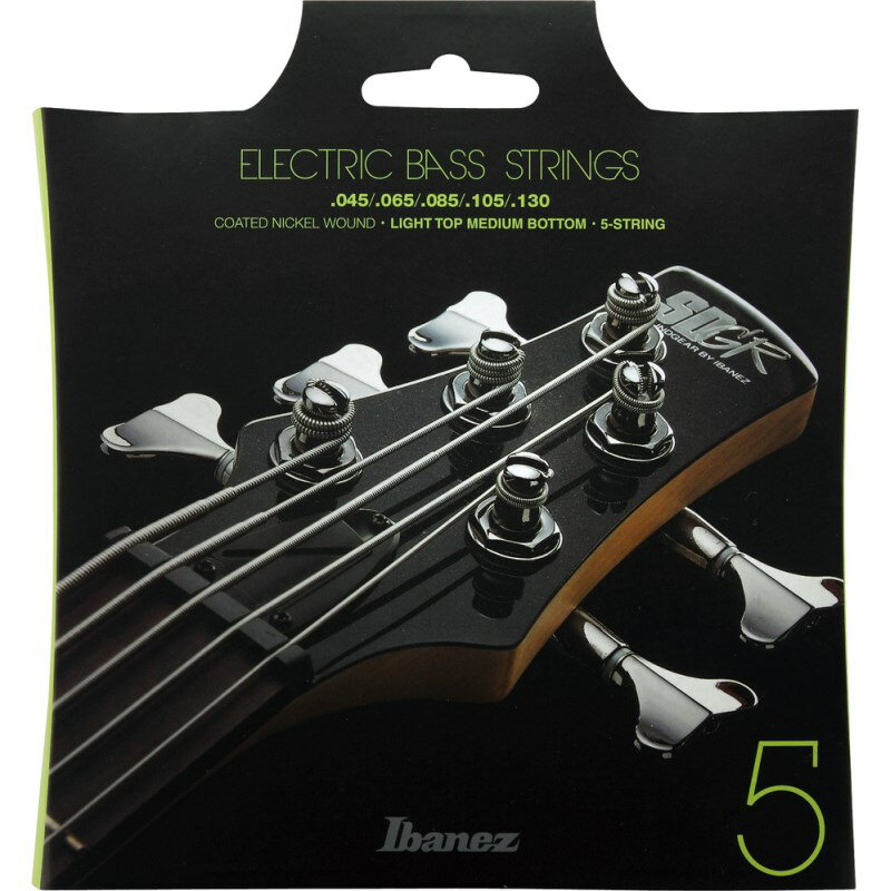 ■商品紹介【5弦エレキベース用弦】Ibanezはエレキ・ギター/ベースに始まりアコースティック・ギターやベース、果てはウクレレに至るまで幅広く製品をラインナップしています。市販されている多くのギター/ベース用弦と同じくサウンドに直結する弦の選択肢の一つとして、お求めやすい価格でオリジナル・セット弦が登場です。■for Electric Basses (Nickel Wound， Coated)IEBS5C: 5 String/light top medium bottom .045/.065/.085/.105/.130※35インチスケールのベースまで対応。（裏通し除く）検索キーワード：イケベカテゴリ_楽器アクセサリ_弦_ベース弦_Ibanez_新品 SW_Ibanez_新品 JAN:4515276641254 登録日:2014/07/05 ベース弦 アイバニーズ イバニーズ