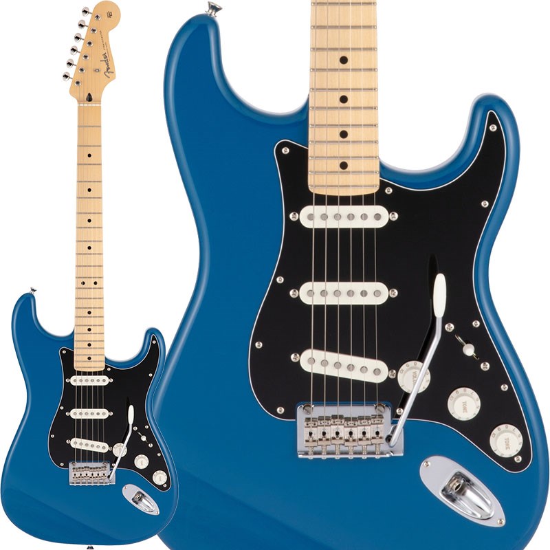 ■商品紹介Fender Made in Japan Hybrid II SeriesMade in Japan Hybrid IIは、ヴィンテージなルックスはそのままに、プレイヤーや音楽のジャンルを選ばないオールマイティーなモダンスペックを盛り込んだ、まさに「ハイブリッド」と呼ぶにふさわしいシリーズです。 リズム/リード問わず、どのギタリストやベーシストにもフィットする演奏性と楽器のトーンを兼ね備えた製品を、世界的にファンの多いMade in Japanで実現しました。 Hybrid II Stratocasterは、定評あるアルダーボディに新設計のHybrid II Custom Voiced Single Coilピックアップを装備し、ヴィンテージスタイルサドル付きの2点支持トレモロシステムを搭載。ヴィンテージロッキングチューナー、Modern Cシェイプにサテンフィニッシュのネック、9.5インチラジアスの指板とナロートールフレットがスムーズなプレイヤビリティを提供します。※画像はサンプルです。製品の特性上、杢目、色合いは1本1本異なります。■仕様詳細Series: Made in Japan Hybrid IIBody Material: AlderBody Finish: Gloss PolyurethaneNeck: Maple， Modern CNeck Finish: Satin Urethane Finish on Back， Gloss Urethane Finish on FrontFingerboard: Maple or Rosewood， 9.5 (241 mm)Frets: 22， Narrow TallPosition Inlays: Black Dot (Maple)， White Dot (Rosewood)Nut (Material/Width): Bone， 1.650 (42 mm)Tuning Machines: Vintage-Style LockingScale Length: 25.5 (648 mm)Bridge: 2-Point Synchronized Tremolo with Vintage-Style Stamped Steel SaddlesPickguard: 3-Ply Black (318， 380)， 3-Ply Eggshell (300， 316， 367)， 3-Ply Mint Green (300， 307， 316， 318， 367)， 4-Ply Tortoiseshell (306， 307)Pickups: Hybrid II Custom Voiced Single Coil Stratocaster (Bridge)， Hybrid II Custom Voiced Single Coil Stratocaster (Middle)， Hybrid II Custom Voiced Single Coil Stratocaster (Neck)Pickup Switching: 5-Position BladePosition 1. Bridge PickupPosition 2. Bridge and Middle PickupPosition 3. Middle PickupPosition 4. Middle and Neck PickupPosition 5. Neck PickupControls: Master Volume， Tone 1. (Neck Pickup)， Tone 2. (Bridge/Middle Pickup)Control Knobs: EggshellHardware Finish: Nickel/ChromeStrings: Nickel Plated Steel (.009-.042 Gauges)ギグケース付属検索キーワード：イケベカテゴリ_エレキギター_STタイプ_Fender Made in Japan_Hybrid II Stratocaster_新品 SW_Fender Made in Japan_新品 JAN:0885978544776 登録日:2021/03/15 エレキギター フェンダー ふぇんだー フェンダージャパン フェンジャパ フェンダーJ ストラト ストラトキャスター