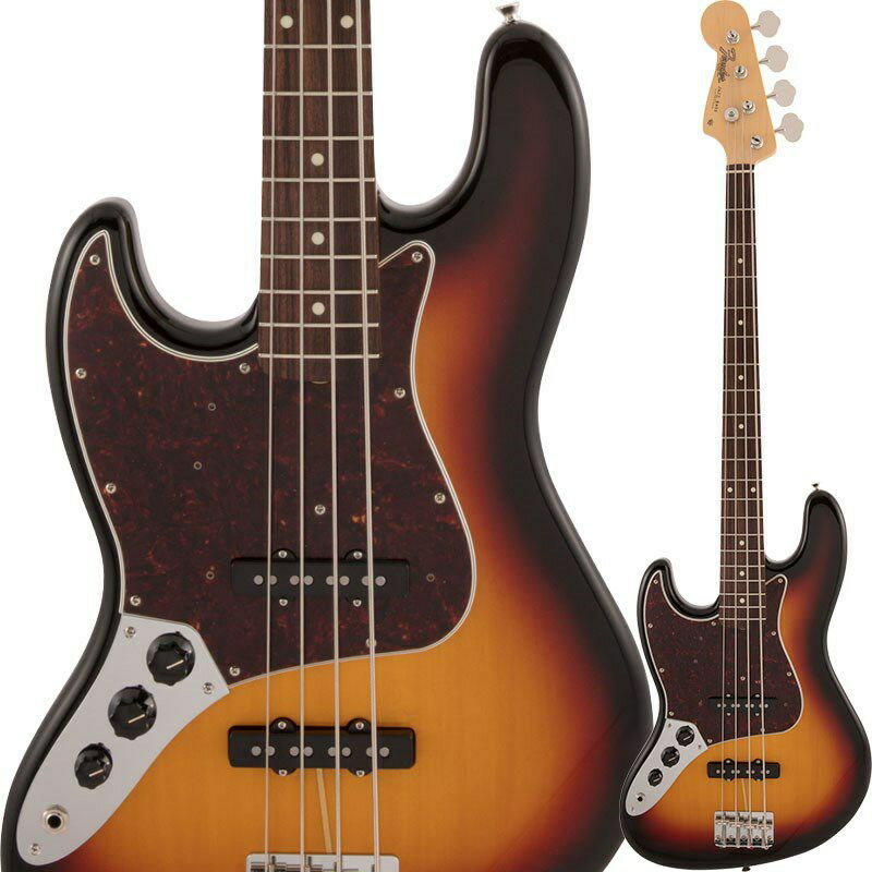 あす楽 Fender Made in Japan Traditional 60s Jazz Bass Left-Handed (3-Color Sunburst) (新品)