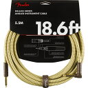 Fender USA 【創業50周年大決算SALE】 Deluxe Series Instrument Cable Straight/Angle 18.6' (...