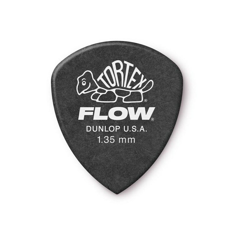 Dunlop (Jim Dunlop) 558 Tortex FLOW Standard Pick (1.35mm/ブラック) (新品)