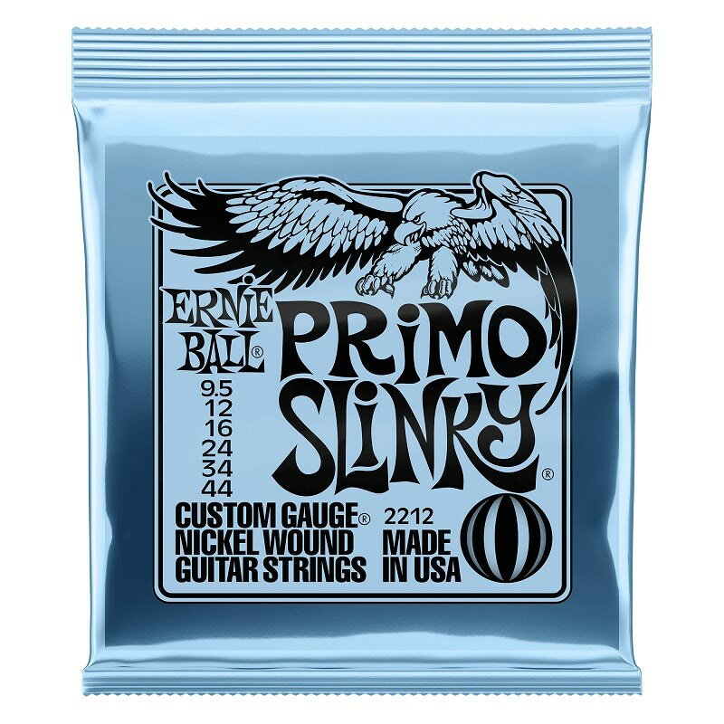 ERNIE BALL Primo Slinky Nickel Wound Electric Guitar Strings 09.5-44 2212 (新品)