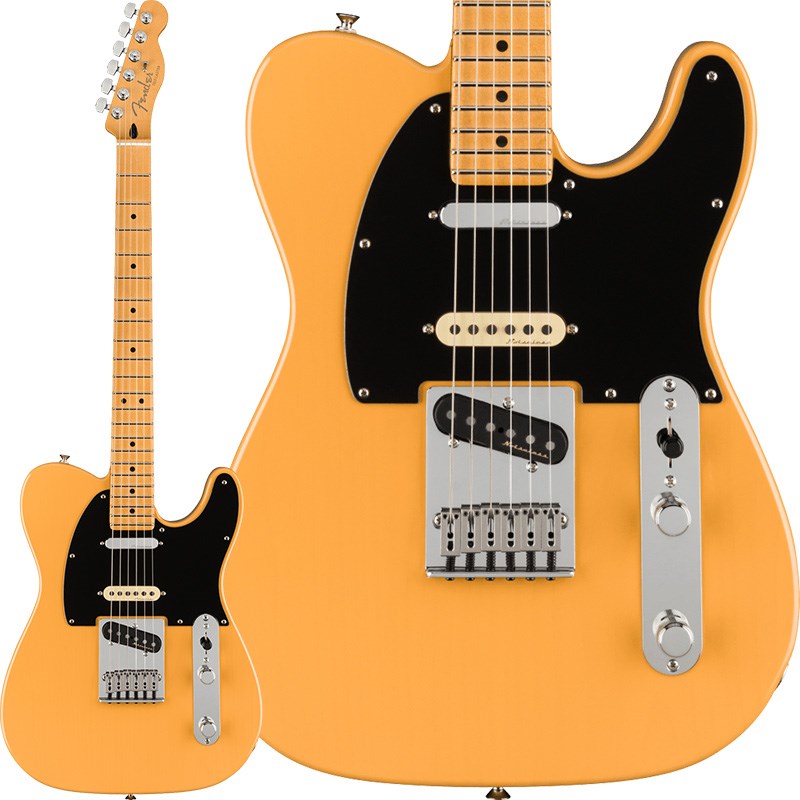 ■商品紹介Fender Player Plus SeriesPlayer Plus Nashville Telecasterは、クラシックなフェンダーデザインにプレイヤーを意識した実用的な機能とエキサイティングな新フィニッシュげを融合させ、優れた演奏体験と紛れもないスタイリングを提供します。本モデルは、3基のPlayer Plus Noiselessピックアップを装備し、ハムノイズを抑制したウォームで甘いTelecasterトゥワングトーンに加え、Stratocasterのようなハーフトーンを提供します。トーンコントロールはプッシュ／プル仕様となっており、スイッチポジション1と2にの際にネックピックアップを追加することができ、多彩なサウンドを実現します。サテンフィニッシュのModern C シェイプPlayer Plus Teleネックは、手にぴったりとフィットし、滑らかなエッジのロールオフ処理が心地よさを提供します。12インチラジアス指板と22本のミディアムジャンボフレットはリードプレイに適しており、弦落ちを気にすることなく、アグレッシブなベンディングを可能にします。モダンな仕様の6連ブロックスチールサドル付きTelecasterブリッジがブライトさを付与し、ロッキングチューナーが抜群のチューニングの安定性と容易な弦交換を実現します。フェンダーの伝統的なスタイル、先進的なパフォーマンス、そして魅力的な新しいフィニッシュを備えたPlayer Plus Nashville Telecasterは、あなたのクリエイティビティを刺激し、ワンランク上のプレイをサポートします。※画像はサンプルです。製品の特性上、杢目、色合いは一本一本異なります。■仕様詳細Series: Player PlusBody Material: AlderBody Finish: Gloss PolyesterNeck: Maple， Modern CNeck Finish: Satin UrethaneFingerboard: Maple or Pau Ferro， 12 (305 mm)Frets: 22， Medium JumboPosition Inlays: Black Pearloid Dot (Maple)， White Pearloid Dot (Pau Ferro)， White Pearloid Dot (Maple)Nut (Material/Width): Synthetic Bone， 1.685 (42.8 mm)Tuning Machines: Deluxe Cast/Sealed Locking (all short posts)Scale Length: 25.5 (648 mm)Bridge: 6-Saddle String-Through-Body Tele with Block Steel SaddlesPickguard: 1-Ply Black (350)， 3-Ply Mint Green (300， 395)， 4-Ply Tortoiseshell (370)Pickups: Player Plus Noiseless Tele (Bridge)， Player Plus Noiseless Strat (Middle)， Player Plus Noiseless Tele (Neck)Pickup Switching: 5-Position BladePosition 1. Bridge PickupPosition 2. Bridge and Middle PickupPosition 3. Middle PickupPosition 4. Middle and Neck PickupPosition 5. Neck PickupControls: Master Volume， Master ToneControl Knobs: Knurled Flat-TopHardware Finish: Nickel/ChromeStrings: Fender USA 250L Nickel Plated Steel (.009-.042 Gauges)， PN 0730250403ギグケース付属検索キーワード：イケベカテゴリ_エレキギター_TLタイプ_Fender MEX_Player Plus_新品 SW_Fender MEX_新品 JAN:0885978742097 登録日:2021/09/10 エレキギター フェンダー メキシコ プレイヤープラス