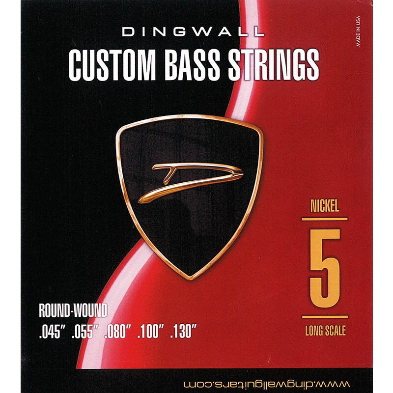 あす楽 DINGWALL CUSTOM BASS STRINGS NICKEL 5ST SET ROUND-WOUND .045-.130 (新品)