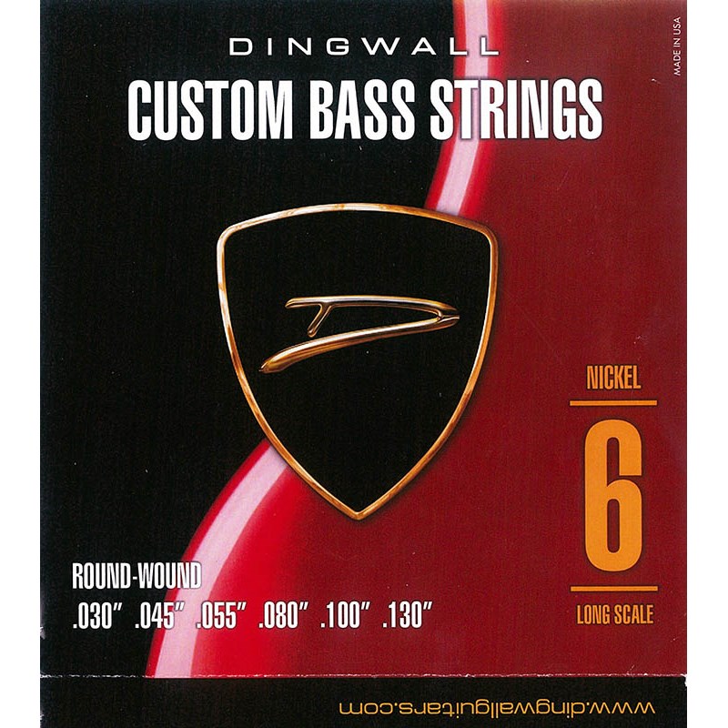 あす楽 DINGWALL CUSTOM BASS STRINGS NICKEL 6ST SET ROUND-WOUND .030-.130 (新品)