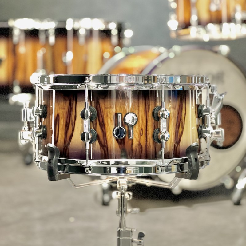 SONOR SQ2 System Snare Drum - Beech 13×6.5 - Purple Burst Finish with African Marble 【特注品】 (新品)