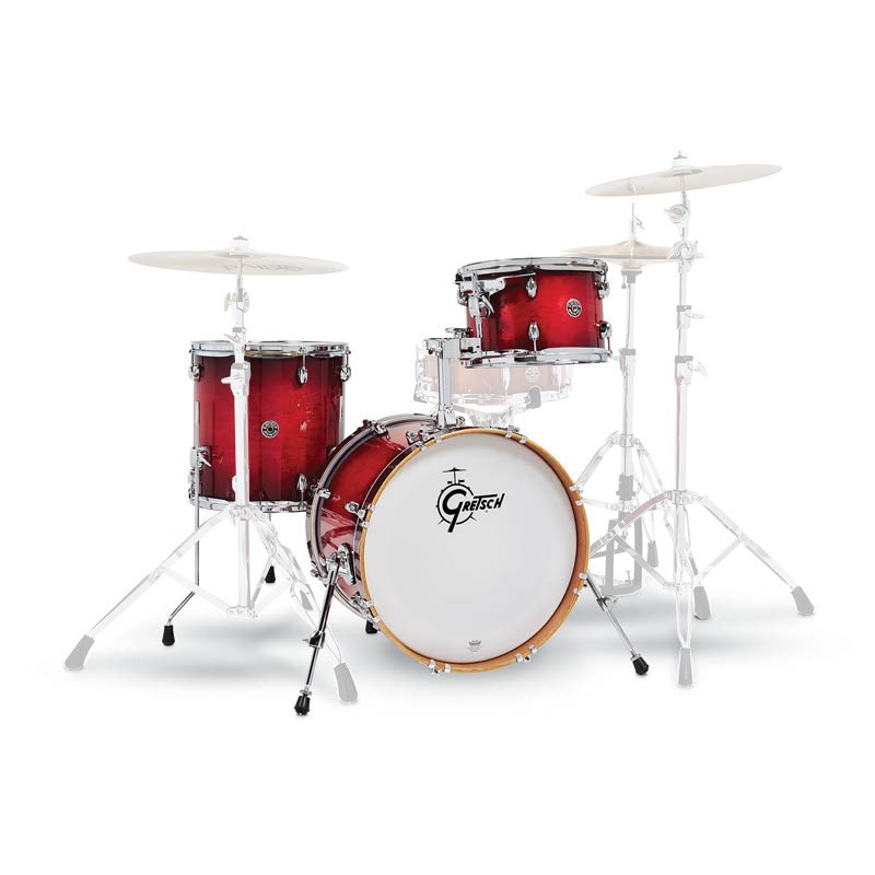 GRETSCH CT1-J483-GCB [Catalina Club 3pc Drum Kit/BD18CFT14CTT12 /Gloss Crimson Burst] y񂹕iz (Vi)