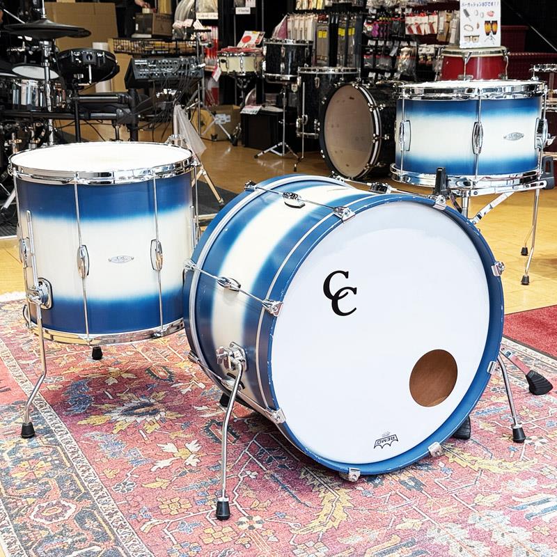 C&C CUSTOM DRUMS 【USED】Player Date I 3pc Set [20BD，13TT，16FT/Classic Blue & Silver Bop Duco] (ユーズド やや使用感あり)
