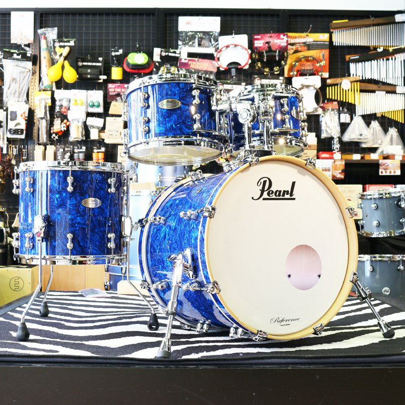 Pearl 値下げしました！Reference Pure 4pc Drum Kit [BD20， FT14， TT12&10 / No.418 Blue Abalone] (新品)