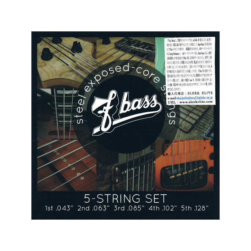 F-bass Stainless Steel Exposed-Core Strings 5st (新品)