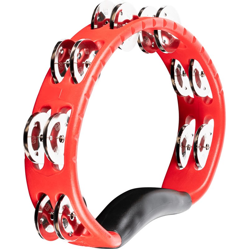 MEINL HEADLINER SERIES Hand Held ABS TAMBOURIN - Red / Double Row Jingle [HTMT1R] (新品)