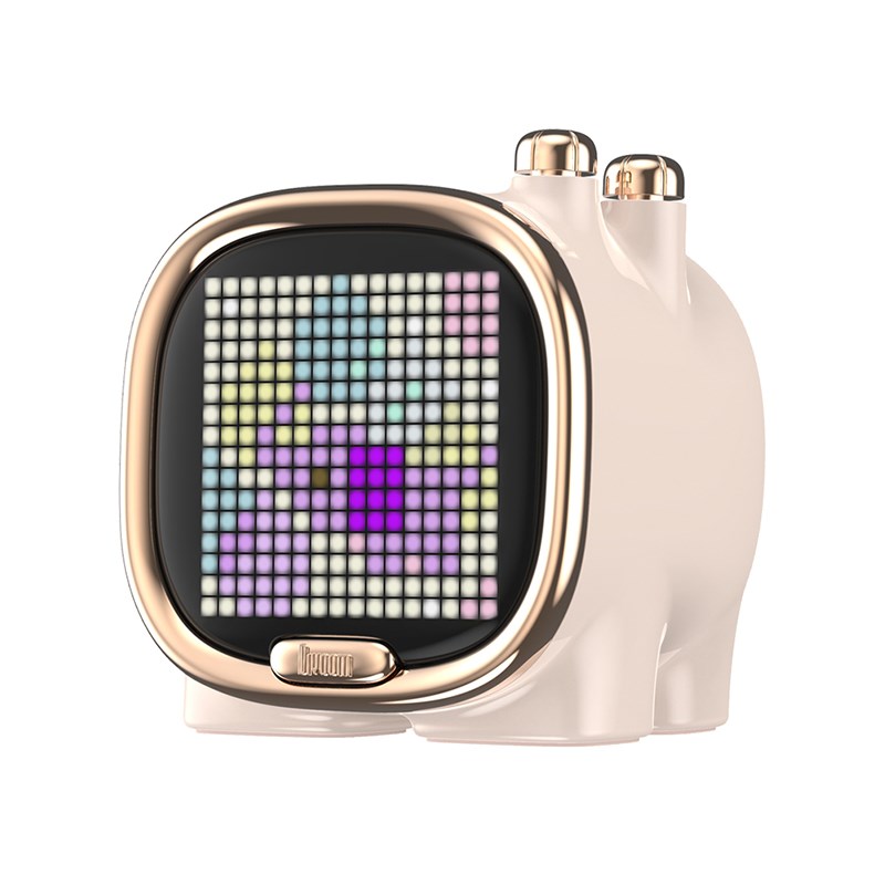 ■商品紹介★動物風デザインの超小型ピクセルアートBluetoothスピーカー・天面に搭載した無指向性スピーカーは、6W出力で40mmフルレンジ。このサイズからは想像できない音質を実現します。・専用のスマートフォンアプリケーション『Divoom』を使って256灯(16×16)のRGB LEDでオリジナルのデザイン・アニメーションが作成・表示ができます。(アプリはiOS/Androidに対応)クラウド上に作品をアップロードすることができ、世界中に公開することができます。また世界中のクリエイターが作った作品も本体に表示することが可能です。・デザイン作成時のカラーは、256色から選択可能。アニメーションも最大60コマまで作成可能です。・音楽の再生は、Bluetooth接続・microSD(MP3ファイルのみ）に対応。アプリケーション上にスマートフォンやmicroSDに保存された音源を表示・選択が可能です。アプリ内には世界中のインターネットラジオが登録されており、選択が可能になりました。※microSDの最大曲制限は2000曲まで。・電話やメッセージの着信、FaceBookやLINEなどのソーシャルメディアの通知をアイコンで表示します。周りに大きな音がする場所でも、アイコン通知があることでメッセージに気が付くことが可能です。・高感度マイク搭載し、ハンズフリー通話が可能。・時刻、温度表示、スリープ、アラーム、ゲームなど豊富な機能が使用できます。仕様・通信規格：Bluetooth Ver5.0・対応プロファイル:A2DP/AVRCP/HSP/HFP・受信距離：最大10mまで(環境により異なります）・40mm フルレンジスピーカー・出力：6W・再生周波数帯域：20-20000Hz・SN比：85dB・音楽再生時間：約6時間・充電時間：約2時間・充電電圧：5V/2.0A・バッテリー容量：1400mAh/3.7V　（リチウムイオン）・サイズ：幅66x高さ73x奥行71(mm）・重量：165g・付属品：充電専用USBケーブル(TYPE-C)・保証期間：1年 ※販売店発行の領収書もしくは納品書を大切に保管してください。 ※バッテリーの特性上、利用環境により再生時間が変わります。 予めご了承ください。検索キーワード：イケベカテゴリ_レコーディング_モニタースピーカー_モニタースピーカー_DIVOOM_新品 SW_DIVOOM_新品 JAN:4580296088747 登録日:2022/01/22 ディブーム